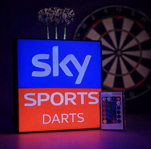 Dartboard lightbox led sign - led,